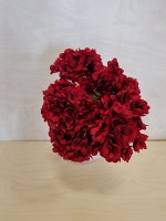 Букет гортензии 49 см, цвет - красный.