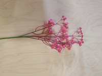 Ветка гипсофилы, 62 см, цвет - ярко-розовая.