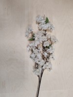 Ветка Сакуры 100 см, цвет - белый.