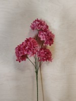 Ветка декоративная 78 см, цвет - фуксия.