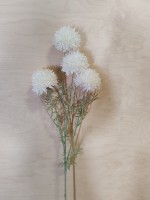 Ветка декоративная 78 см, цвет - белый.