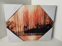 Картина масло без рамы 20*25 см. "закат"
