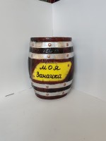 Копилка Бочка h-29 см, d-19,5 см. "МОЯ ЗАНАЧКА".