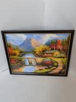 Панно 25*33 см, горы цветные.