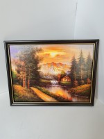 Панно 25*33 см, закат.