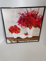 Панно 38*38 см, красные маки.