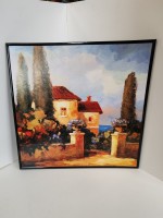 Панно 38*38 см, дом на море.