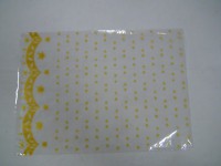 Пакет прозрачный с рисунком, желтый "Звездочка" 18*25 см., пвх, 1 штука.