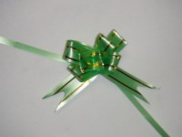 Бант-бабочка светло-зеленый, 1,2 см. * 21,5 см,D=5 см., (цена за 10 штук)