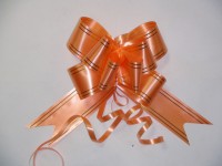 Бант-бабочка оранжевый, 5 см. * 75 см, D=17 см., (цена за 10 штук)