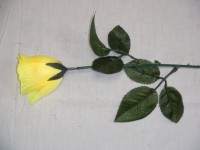 Роза 45 см., D=4,5 см., желтая