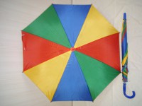 Зонт детский, п/автомат, 8 спиц, с синей ручкой