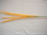 Трава декоративная 110 см., шарики пенопласт, оранжевая, 1 штука.