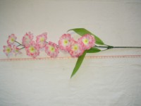 Ветка "Сакура" 10 цветков, 67 см., розовая, 1 штука. ВЫПИСЫВАТЬ КРАТНО 5 ШТУКАМ.