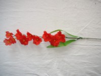 Ветка "Сакура" 10 цветков, 67 см., красная, 1 штука. ВЫПИСЫВАТЬ КРАТНО 5 ШТУКАМ.