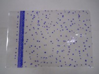 Пакет прозрачный с рисунком, фиолетовый "Сердечки" 18*25 см., пвх, 1 штука.