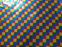 Пленка упаковочная металлизированная "Цветные квадраты" 100*70 см., пвх (ЦЕНА ЗА 50 ЛИСТОВ)